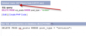 SQL Delete Execution Results SQL Delete Execution Results