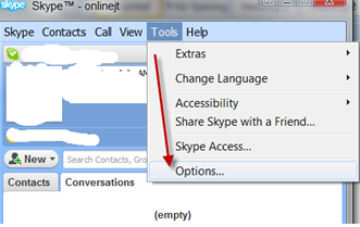 Skype Options Skype Options