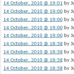 WordPress Revisions List WordPress Revisions List